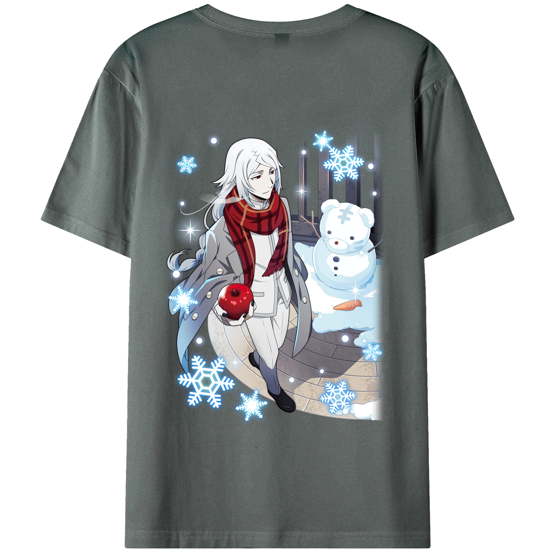 （画像用） 文豪ストレイドッグス Bungo Stray Dogs 綿100％半袖Tシャツ（背面プリント）